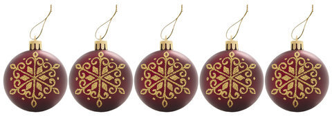 Шары новогодние ёлочные "Red Wine" НАБОР 21 предмет, пластик, красный, ЗОЛОТАЯ СКАЗКА, 591107