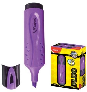 Текстовыделитель MAPED (Франция) &quot;Fluo Pep's Classic&quot;, ФИОЛЕТОВЫЙ, линия 1-5 мм, 742531