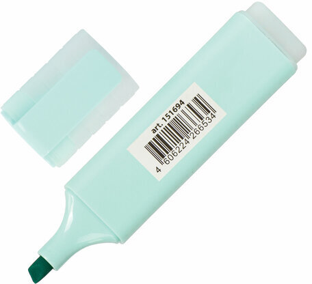 Текстовыделитель BRAUBERG "ORIGINAL PASTEL", БИРЮЗОВЫЙ, линия 1-5 мм, 151694
