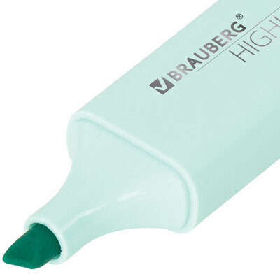 Текстовыделитель BRAUBERG "ORIGINAL PASTEL", БИРЮЗОВЫЙ, линия 1-5 мм, 151694