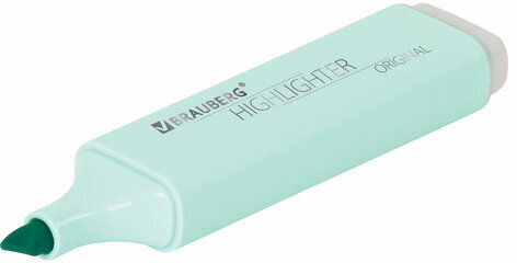 Текстовыделитель BRAUBERG "ORIGINAL PASTEL", БИРЮЗОВЫЙ, линия 1-5 мм, 151694