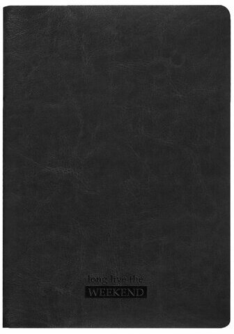 Тетрадь 60 л. в клетку обложка гладкий кожзам, сшивка, B5 (179х250мм), ЧЕРНЫЙ, BRAUBERG VIVA, 403898
