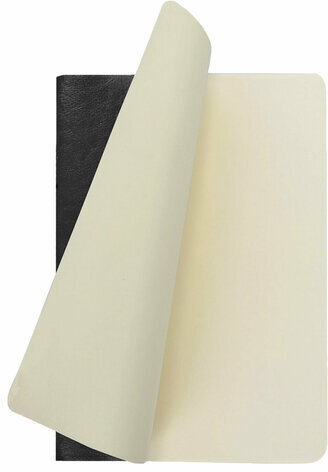 Тетрадь 60 л. в клетку обложка гладкий кожзам, сшивка, B5 (179х250мм), ЧЕРНЫЙ, BRAUBERG VIVA, 403898