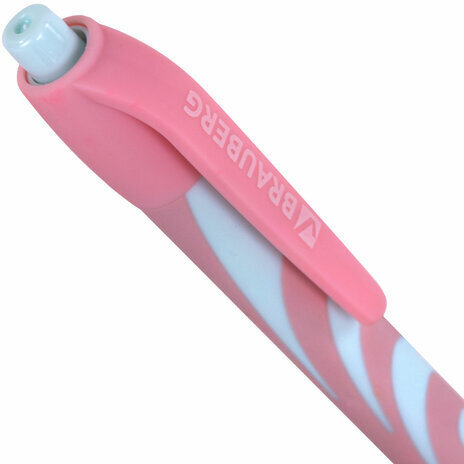 Ручка шариковая автоматическая BRAUBERG ULTRA-RT PASTEL, СИНЯЯ, 0,7 мм, линия 0,35 мм, 143933