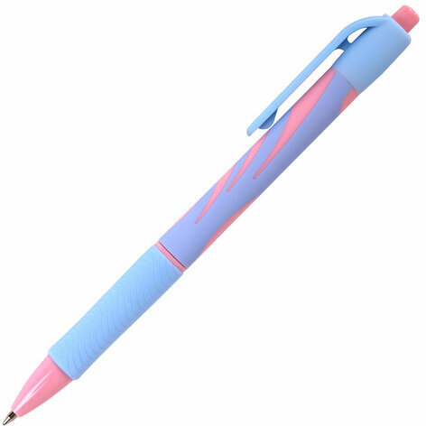 Ручка шариковая автоматическая BRAUBERG ULTRA-RT PASTEL, СИНЯЯ, 0,7 мм, линия 0,35 мм, 143933