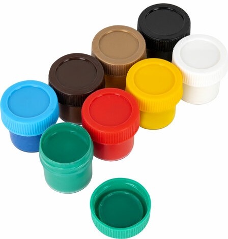 Гуашь ЮНЛАНДИЯ "ШКОЛЬНАЯ", 8 цветов по 17,5 мл, 192383