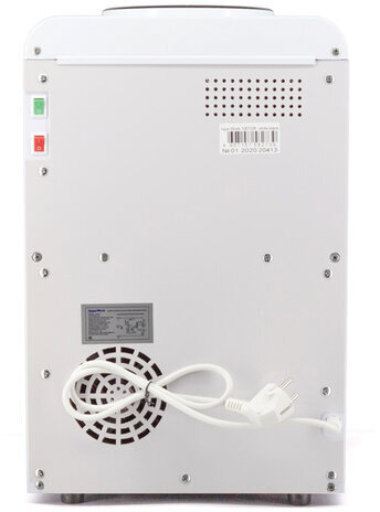 Кулер для воды AQUA WORK 105-TDR, настольный, НАГРЕВ/ОХЛАЖДЕНИЕ ЭЛЕКТРОННОЕ, 2 крана, белый, 24006