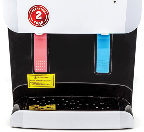 Кулер для воды AQUA WORK 105-TDR, настольный, НАГРЕВ/ОХЛАЖДЕНИЕ ЭЛЕКТРОННОЕ, 2 крана, белый, 24006