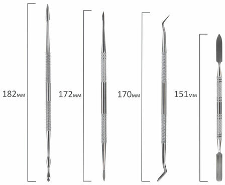 Стеки для лепки и моделирования металлические НАБОР 4 шт., BRAUBERG ART CLASSIC, 271171