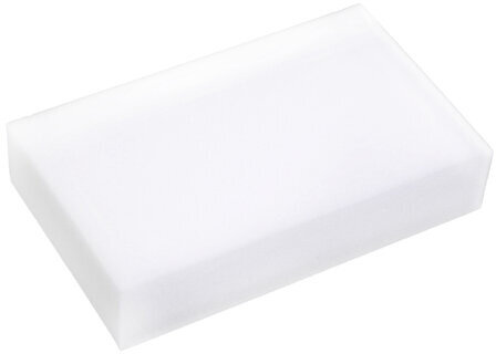 Губка-ластик МЕЛАМИНОВАЯ для удаления пятен, для чистки кухни, уборки, обуви, 9х6х2 см, КОМПЛЕКТ 12 шт., полибэг, LAIMA, 608954