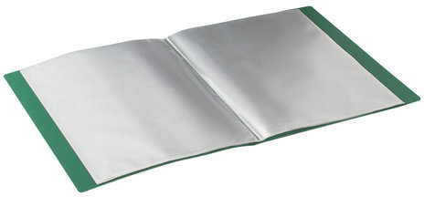 Папка 30 вкладышей BRAUBERG стандарт, зеленая, 0,6 мм, 221597