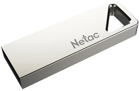 Флеш-диск 16GB NETAC U326, USB 2.0, металлический корпус, серебристый, NT03U326N-016G-20PN
