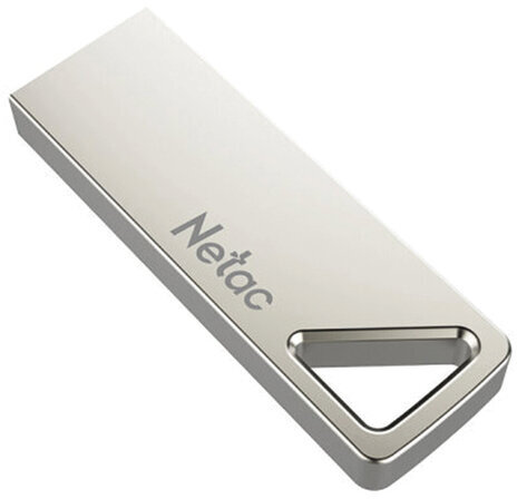Флеш-диск 16GB NETAC U326, USB 2.0, металлический корпус, серебристый, NT03U326N-016G-20PN
