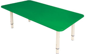 Стол детский &quot;Дошколенок&quot;, 900х450х400-580 мм, регулируемый, рост 0-3 (85-145 см), пластик, зеленый, слоновая кость