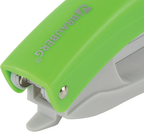 Степлер №10 BRAUBERG "Original", до 12 листов, с антистеплером, зеленый, 227768