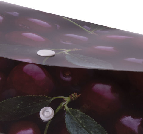 Папка-конверт с кнопкой BRAUBERG "CHERRY", А4, 160 мкм, до 100 листов, цветная печать, 228037