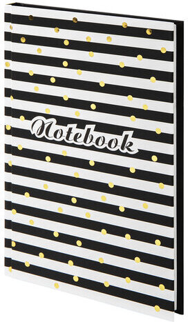 Блокнот (135х206 мм) А5 STAFF, 80 л., твердый, тиснение фольгой, &quot;Стильный&quot;, 111611