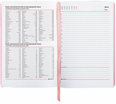 Ежедневник недатированный А5 (138х213 мм), BRAUBERG VISTA, под кожу, гибкий, 136 л., "Euphoria", 111998