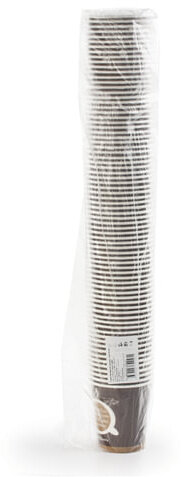 Одноразовые стаканы 250 мл, КОМПЛЕКТ 75 шт., бумажные однослойные, "Taste Quality", холодное/горячее, ФОРМАЦИЯ, HB80-280-0004-75