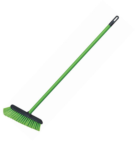 Щетка для уборки с черенком 110 см, ширина 31 см, щетина 7 см, пластиковая, еврорезьба, YORK "Centi", 51030