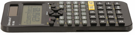 Калькулятор инженерный двухстрочный BRAUBERG SC-850 (163х82 мм), 240 функций, 10+2 разрядов, двойное питание, ЧЕРНЫЙ, 250525