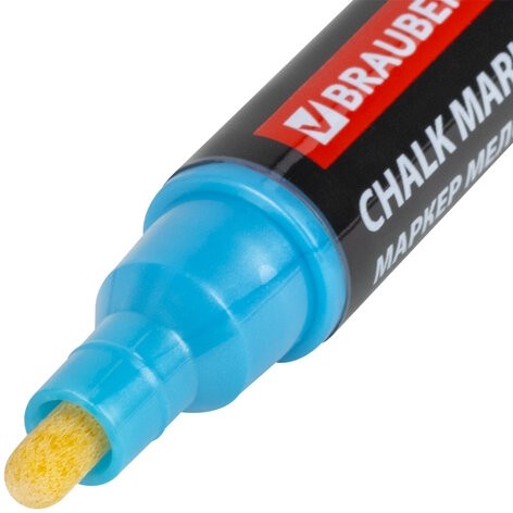 Маркеры меловые "POP-ART", НАБОР 6 ЦВЕТОВ МЕТАЛЛИК, 5 мм, ВЛАГОСТИРАЕМЫЕ, BRAUBERG, 152487