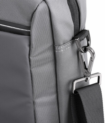 Сумка портфель BRAUBERG Expert с отделением для ноутбука 15,6", 2 отделения, серая, 30х40х12 см, 270825