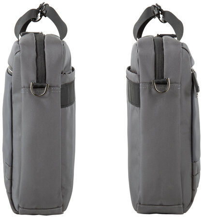 Сумка портфель BRAUBERG Expert с отделением для ноутбука 15,6", 2 отделения, серая, 30х40х12 см, 270825