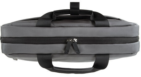 Сумка портфель BRAUBERG Expert с отделением для ноутбука 15,6", 2 отделения, серая, 30х40х12 см, 270825