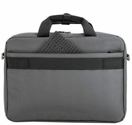 Сумка портфель BRAUBERG Expert с отделением для ноутбука 15,6", 2 отделения, серая, 30х40х12 см, 270825