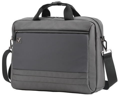 Сумка портфель BRAUBERG Expert с отделением для ноутбука 15,6", 2 отделения, серая, 30х40х12 см, 270825
