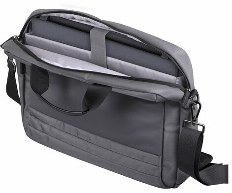 Сумка портфель BRAUBERG Expert с отделением для ноутбука 15,6", 2 отделения, серая, 30х40х12 см, 270825