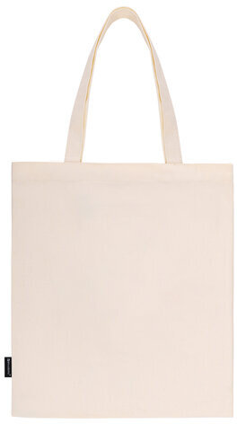 Сумка-шоппер BRAUBERG PREMIUM, канвас, 40х35 см, на кнопке, карман, бежевый, "Yin-yang", 271901