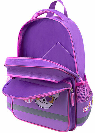 Рюкзак ПИФАГОР SCHOOL, 1 отделение, 3 кармана, "Corgi queen", 38x28х14 см, 272085