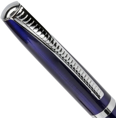 Ручка подарочная шариковая BRAUBERG "Cayman Blue", корпус синий, узел 1 мм, линия письма 0,7 мм, синяя, 141409