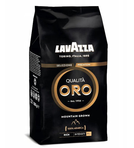 Кофе в зернах LAVAZZA "Qualita Oro MOUNTAIN GROWN", арабика 100%, 1000 г, RETAIL, 1334