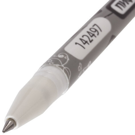 Ручка стираемая гелевая ПИФАГОР, ЧЕРНАЯ, корпус двухцветный, узел 0,5 мм, линия письма 0,35 мм, 142497