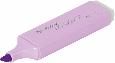 Текстовыделитель BRAUBERG "ORIGINAL PASTEL", ЛАВАНДОВЫЙ, линия 1-5 мм, 151695