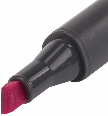 Маркер для скетчинга двусторонний 1 мм - 6 мм BRAUBERG ART CLASSIC, ЯРКО-РОЗОВЫЙ (R607), 151799