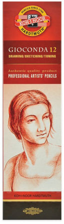 Карандаш чернографитовый, акварельный, художественный, KOH-I-NOOR, 1 шт., "Gioconda", 2B, заточенный, картонная коробка, 880002B001KS