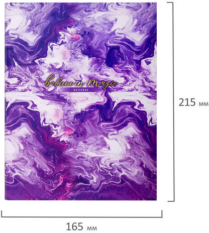 Тетрадь на кольцах А5 165х215 мм, 120 листов, твердый картон, клетка, BRAUBERG, "Blur", 404714