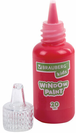 Краски витражные BRAUBERG KIDS, 10 ярких цветов, 10 туб по 20 мл, книга шаблонов, 191761