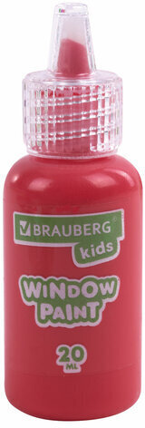 Краски витражные BRAUBERG KIDS, 10 ярких цветов, 10 туб по 20 мл, книга шаблонов, 191761