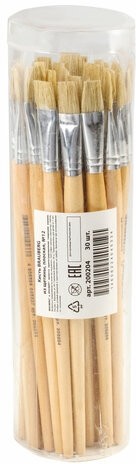 Кисть BRAUBERG, щетина, плоская, № 12, 200204