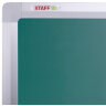 Доска для мела/магнитно-маркерная НА СТЕНДЕ 120х180 см, 2-сторонняя, зеленая/белая, STAFF, 238007