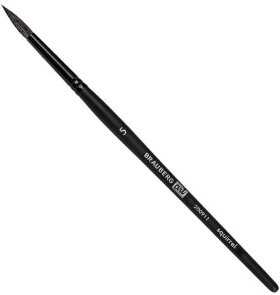 Кисть художественная проф. BRAUBERG ART CLASSIC, белка, круглая, № 5, 200911