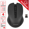 Мышь беспроводная с бесшумным кликом SONNEN V18, USB, 800/1200/1600 dpi, 4 кнопки, черная, 513514