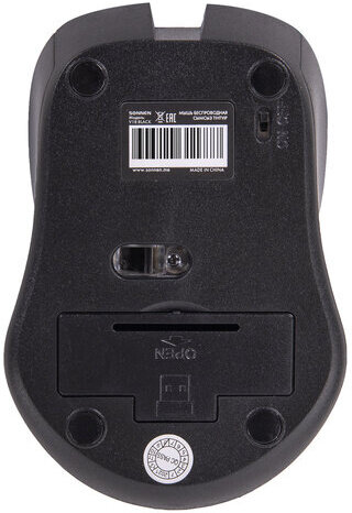Мышь беспроводная с бесшумным кликом SONNEN V18, USB, 800/1200/1600 dpi, 4 кнопки, черная, 513514