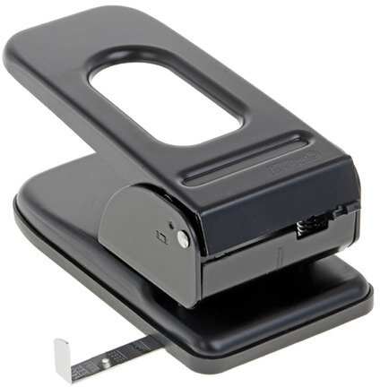 Дырокол металлический МОЩНЫЙ KW-trio, до 70 листов, черный, 967, -967