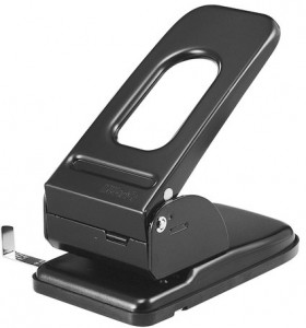 Дырокол металлический МОЩНЫЙ KW-trio, до 70 листов, черный, 967, -967